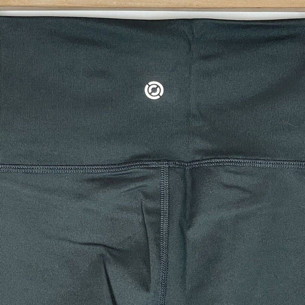 New Women Leggings Shorts High Waisted Yoga Small Hide Pocket Slate gray - Picture 9 of 12